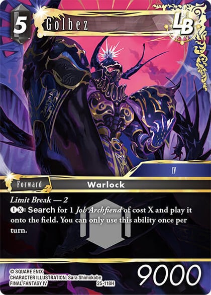 Golbez, Tears of the Planet 25-118H