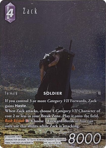 Zack (Full Art), Tears of the Planet PR-182/25-073L
