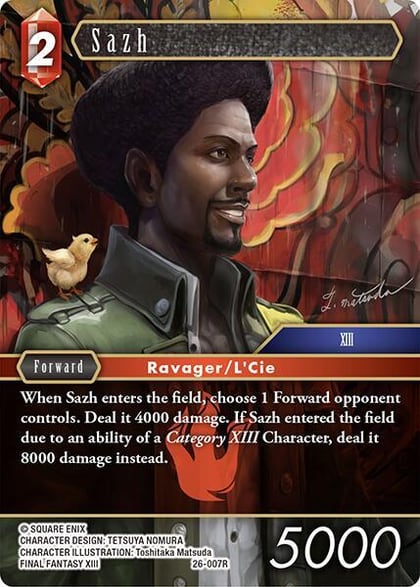 Sazh, Gunslinger in the Abyss 26-007R