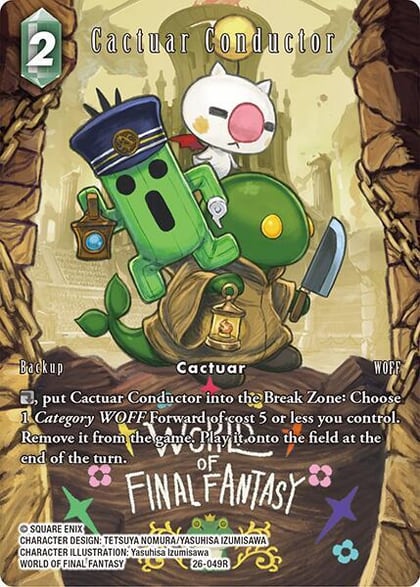 Cactuar Conductor (Full Art), Gunslinger in the Abyss 26-049R