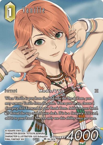 Vanille (Full Art), Gunslinger in the Abyss 26-065L