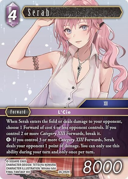 Serah, Gunslinger in the Abyss 26-092H