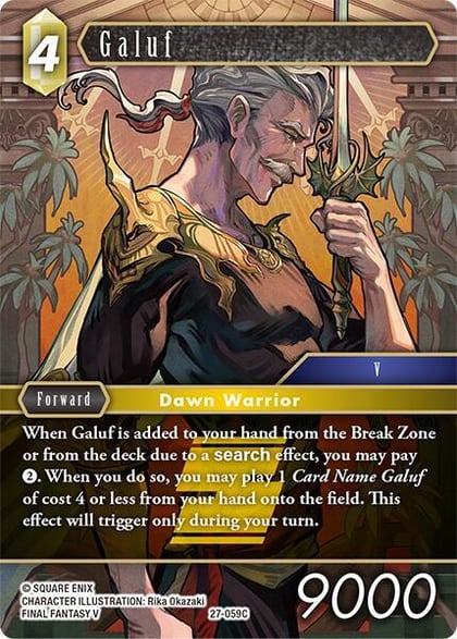 Galuf, Journey of Discovery 27-059C