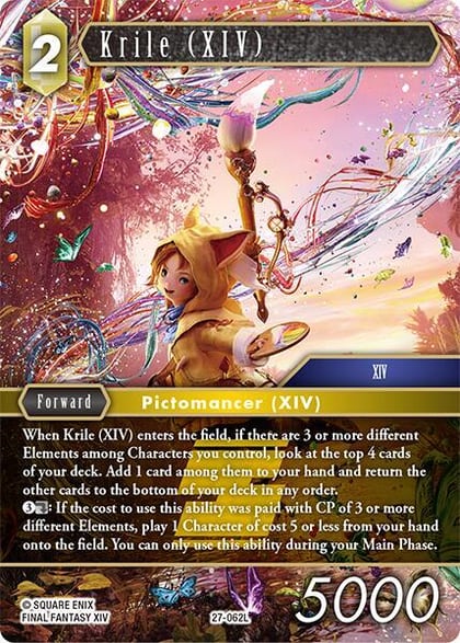 Krile (XIV), Journey of Discovery 27-062L