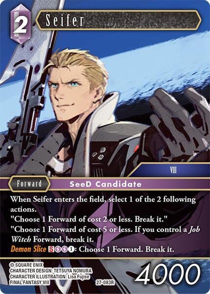 Seifer, Journey of Discovery 27-083R