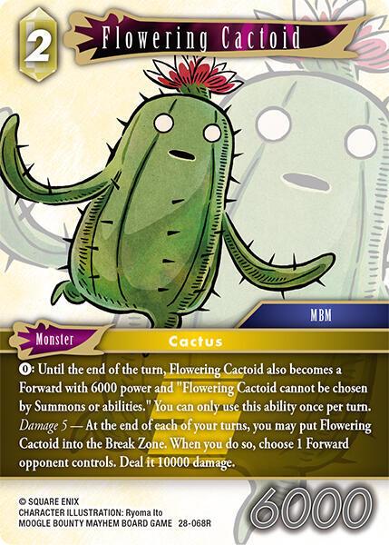 Flowering Cactoid, Dreamlike Oceans 28-068R