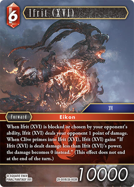 Ifrit (XVI), Blissful Eternity 29-001R/26-003R