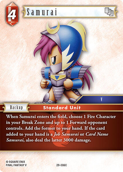 Samurai, Blissful Eternity 29-006C