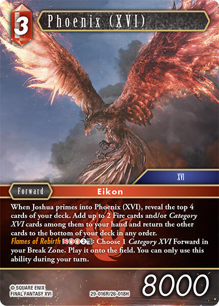 Phoenix (XVI), Blissful Eternity 29-016R/26-018H