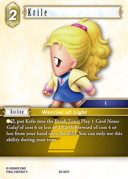 Krile, Blissful Eternity 29-067C
