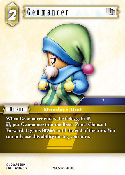 Geomancer, Blissful Eternity 29-072C/15-080C