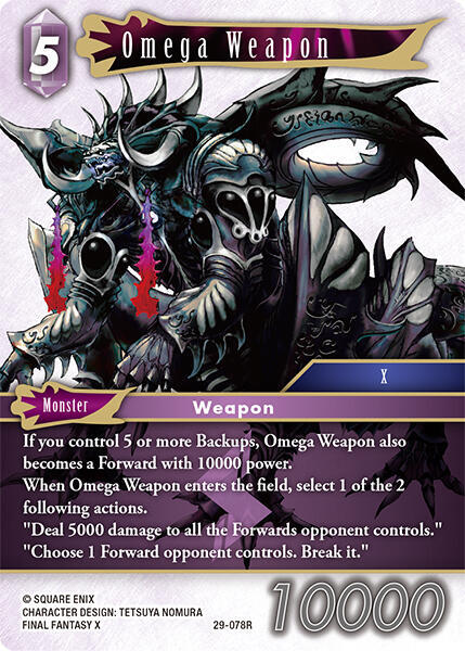 Omega Weapon, Blissful Eternity 29-078R