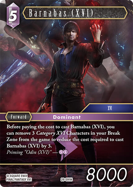 Barnabas (XVI), Blissful Eternity 29-091H