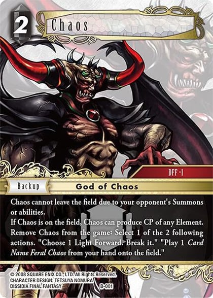 Chaos, Boss Deck: Chaos B-001