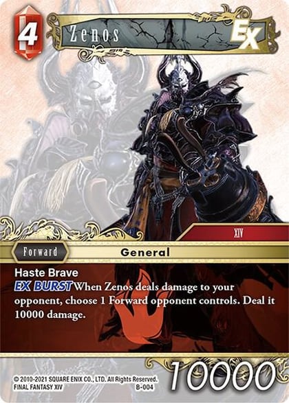 Zenos, Boss Deck: Chaos B-004