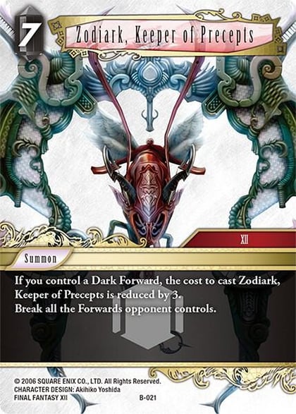 Zodiark, Keeper of Precepts, Boss Deck: Chaos B-021