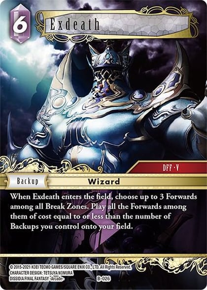 Exdeath, Boss Deck: Chaos B-026