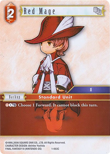 Red Mage (Arc) - 1-003C, Deck Exclusive Cards 1-003C
