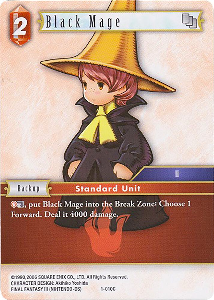 Black Mage (Arc) - 1-010C, Deck Exclusive Cards 1-010C