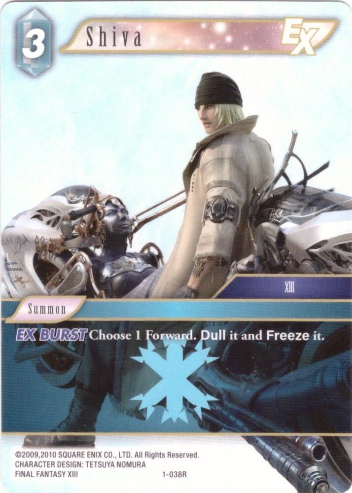 Shiva EX (Rare) - 1-038R, Deck Exclusive Cards 1-038R