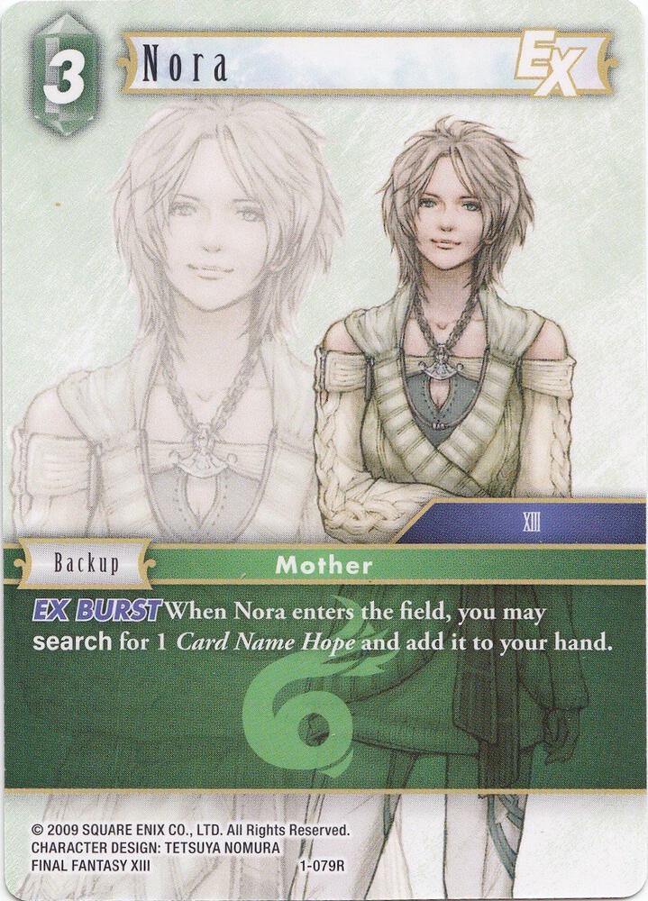 Nora EX - 1-079R, Deck Exclusive Cards 1-079R