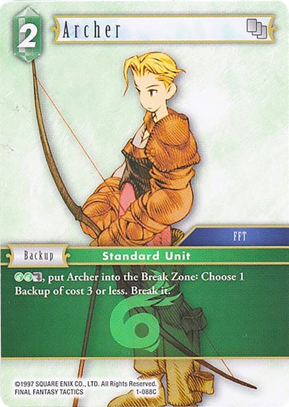 Archer (Male Unit) - 1-088C, Deck Exclusive Cards 1-088C