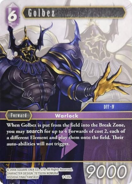 Golbez, Deck Exclusive Cards 1-135L