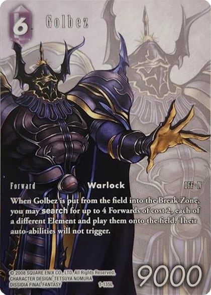 Golbez (Full Art), Deck Exclusive Cards 1-135L