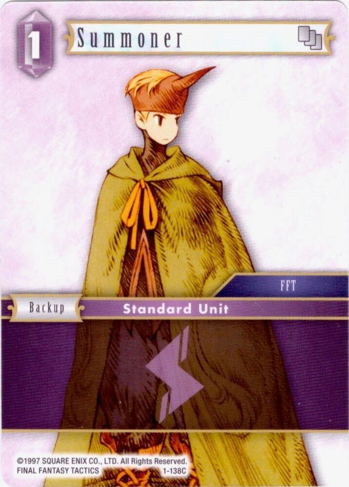 Summoner (Male Unit) - 1-138C, Deck Exclusive Cards 1-138C