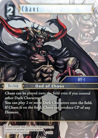 Chaos, Deck Exclusive Cards 1-184H