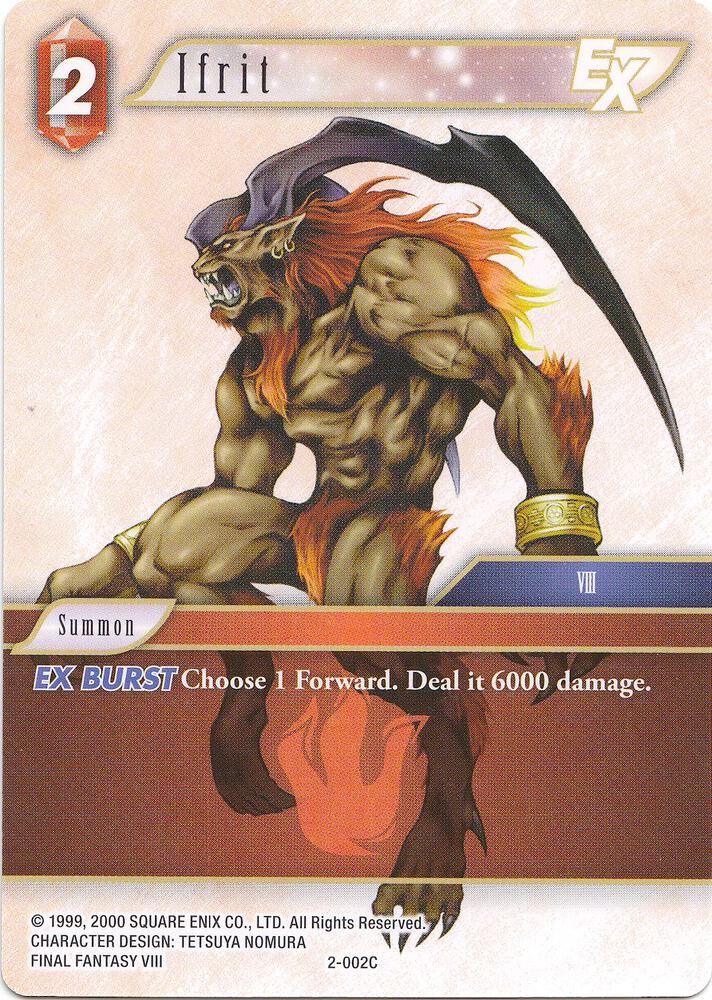 Ifrit EX - 2-002C, Deck Exclusive Cards 2-002C