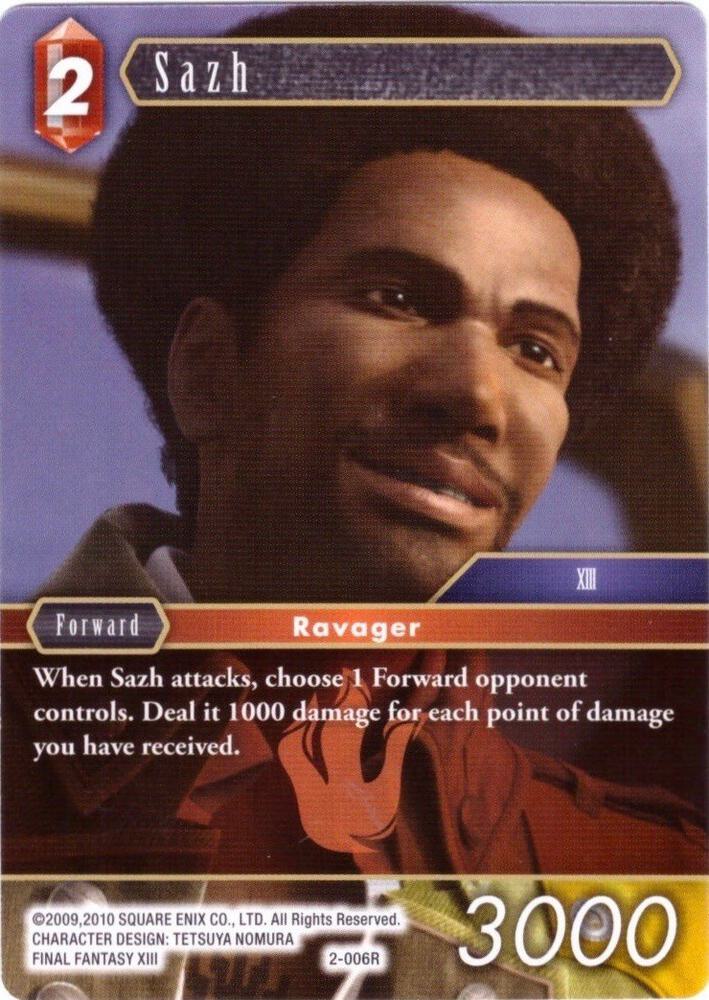 Sazh - 2-006R, Deck Exclusive Cards 2-006R