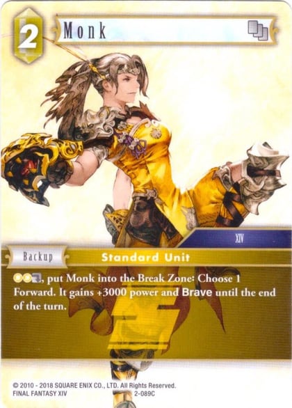 Monk - 2-089C, Deck Exclusive Cards 2-089C