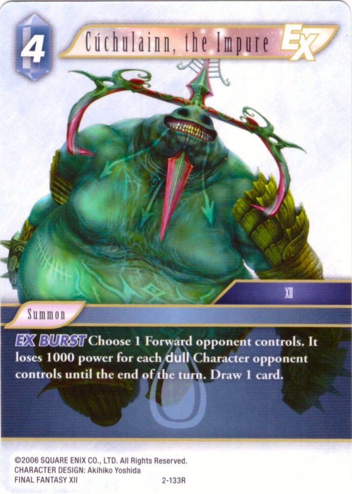 Cuchulainn, the Impure EX - 2-133R, Deck Exclusive Cards 2-133R
