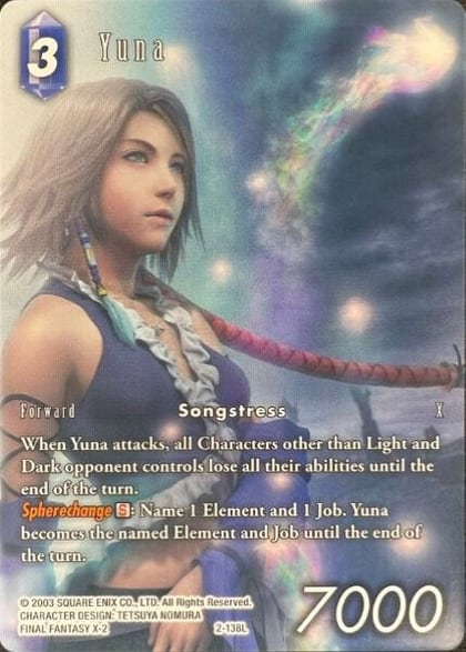 Yuna (Full Art Reprint), Deck Exclusive Cards 2-138L
