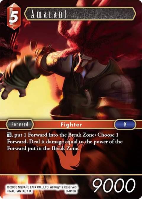 Amarant - 3-013R, Deck Exclusive Cards 3-013R