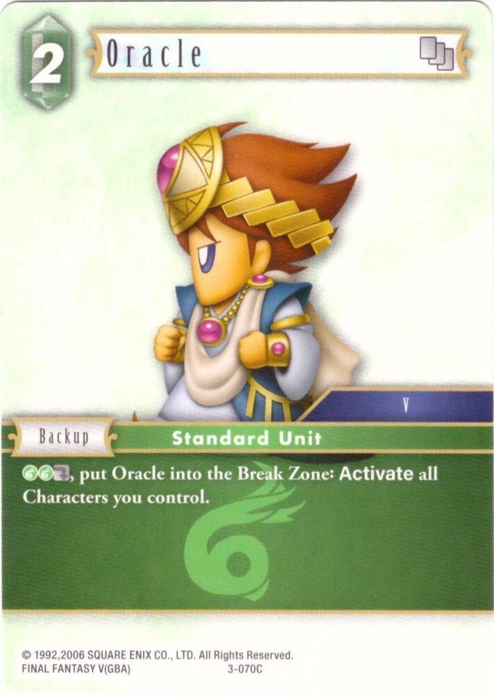 Oracle - 3-070C, Deck Exclusive Cards 3-070C