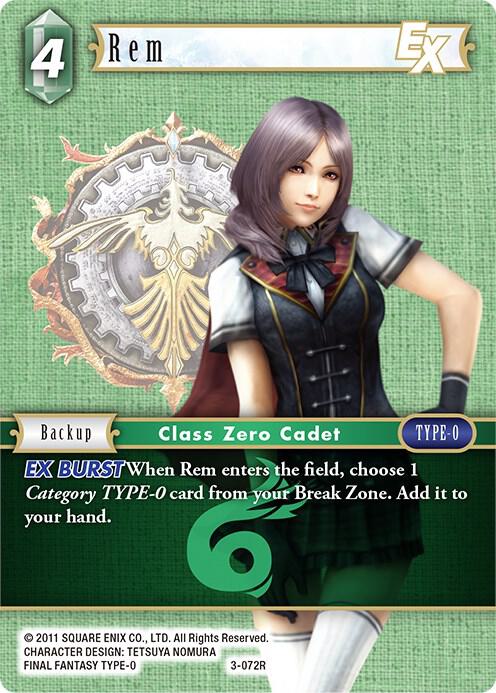 Rem EX - 3-072R, Deck Exclusive Cards 3-072R