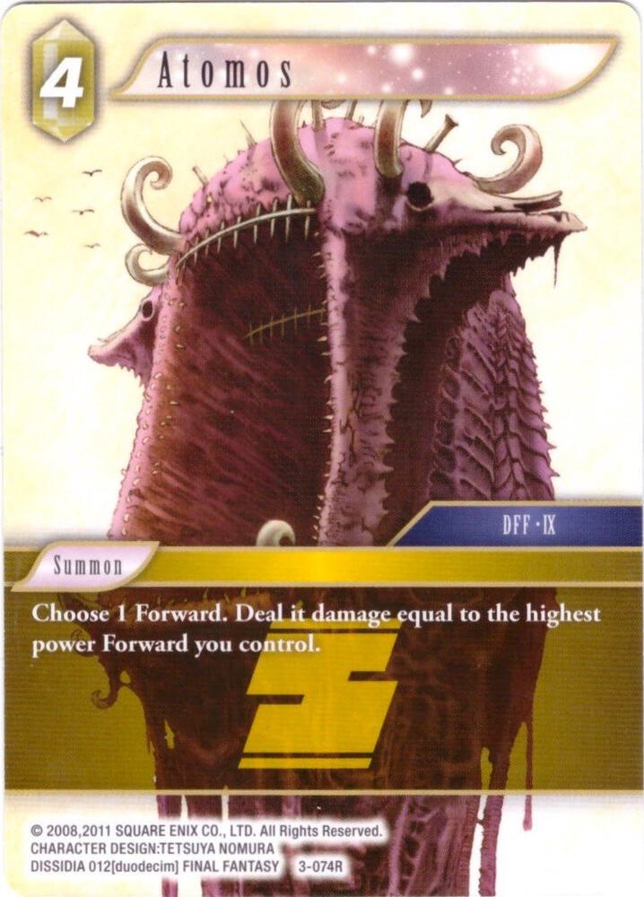 Atomos - 3-074R, Deck Exclusive Cards 3-074R