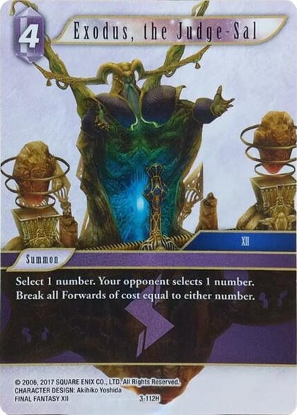 Exodus, the Judge-Sal, Deck Exclusive Cards 3-112H