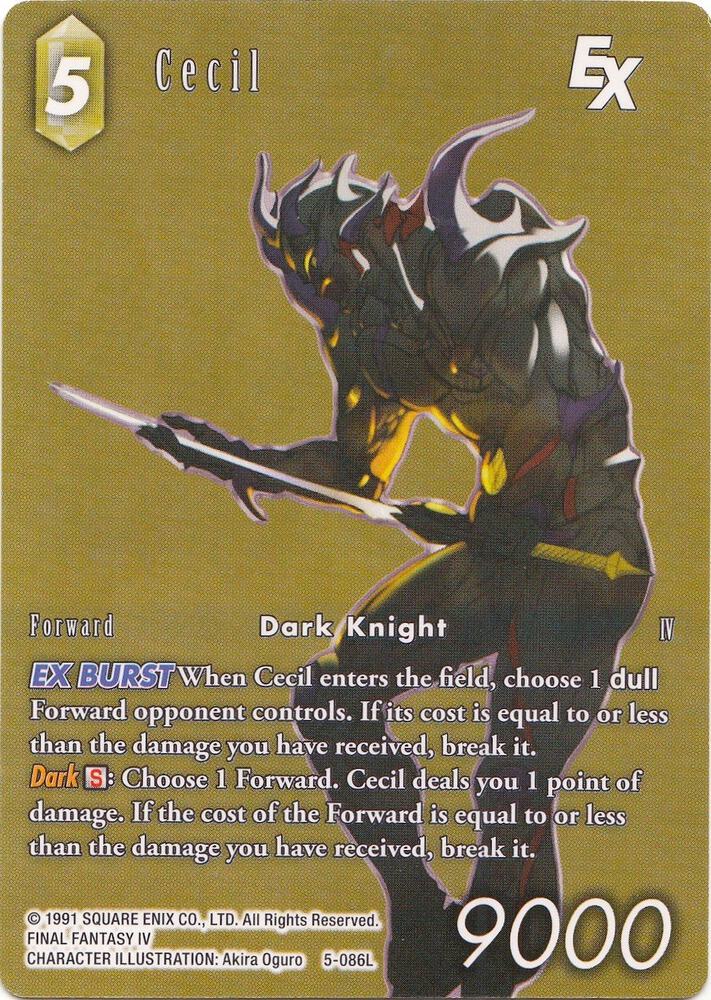 Cecil EX - 5-086L (Full Art), Deck Exclusive Cards 5-086L