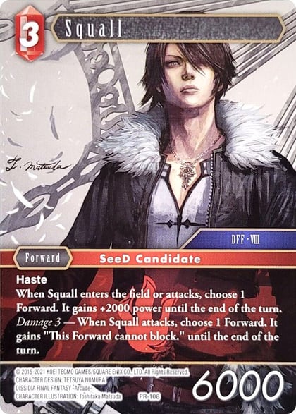 Squall - PR-108, Deck Exclusive Cards PR-108