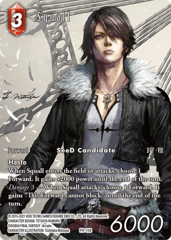 Squall - PR-108 (Full Art), Deck Exclusive Cards PR-108