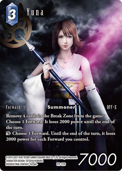 Yuna (Full Art), Deck Exclusive Cards PR-109