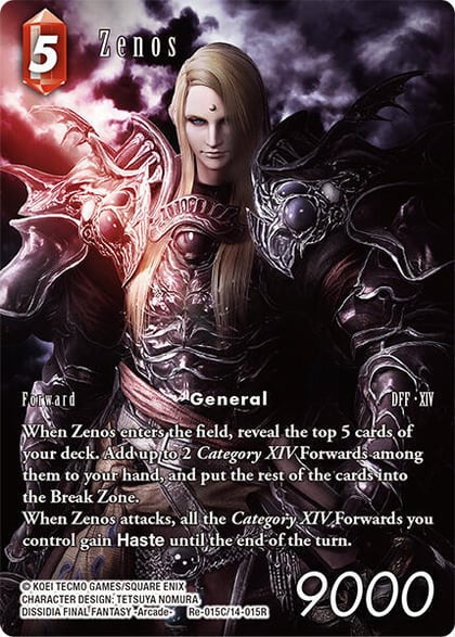 Zenos (Full Art), Legacy Collection Re-015C/14-015R