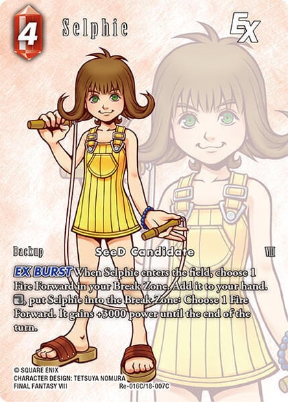 Selphie EX (Full Art), Legacy Collection Re-016C/18-007C