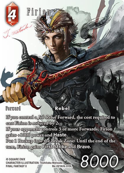 Firion (Full Art), Legacy Collection Re-021H/6-019L