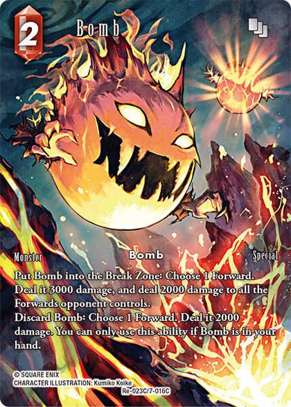 Bomb (Full Art), Legacy Collection Re-023C/7-016C