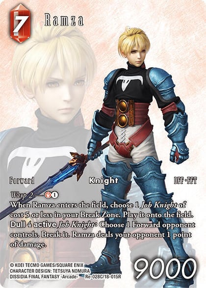 Ramza (Full Art), Legacy Collection Re-028C/18-015R