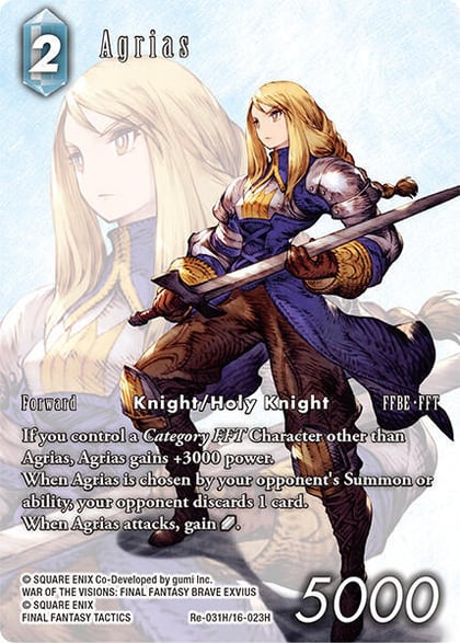 Agrias (Full Art), Legacy Collection Re-031H/16-023H